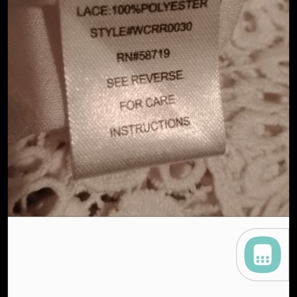 Notations White Crochet Trim Open Front Jacket - Picture 5 of 6